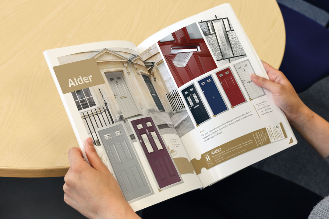 Meridain Door Brochure Spread