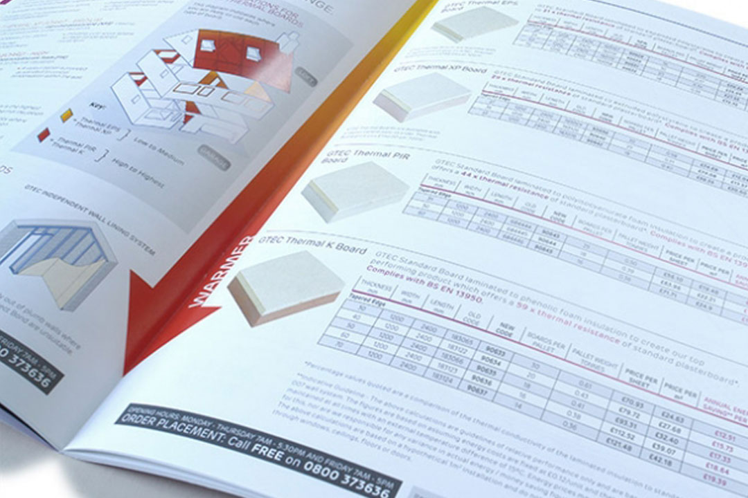 Siniat GTEC Price List Brochure Spread